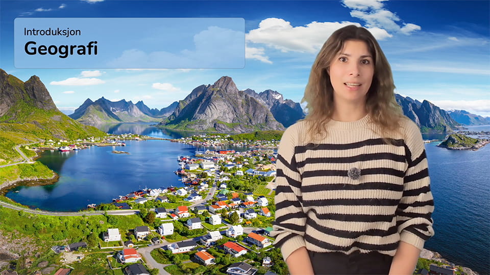 Skjermbilde fra Geografi