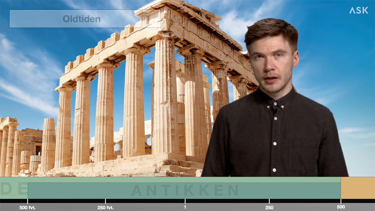Skjermbilde fra videoundervisning